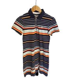 Abercrombie & Fitch Vintage Rugby Shirt Dress Womens Extra Small Striped Polo
